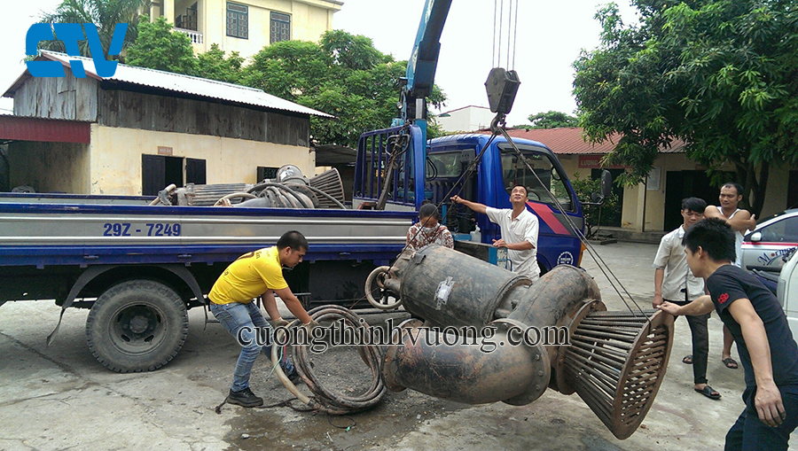 Cho thuê máy bơm nước công suất lớn chống ngập úng tại Các tỉnh phía Bắc