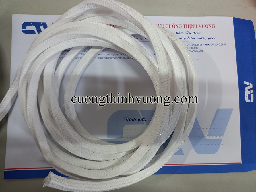 Sợi túp làm kín, dây tết chèn làm kín máy bơm đường kính 18 mm