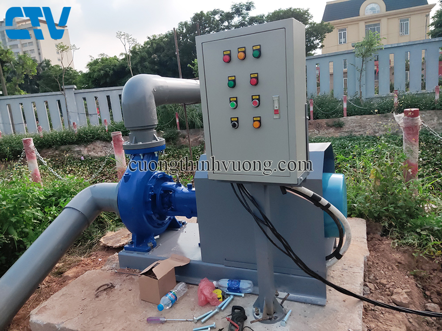 Thiết kế, lắp đặt máy bơm 30kw cung cấp nước cho hệ thống tưới cây