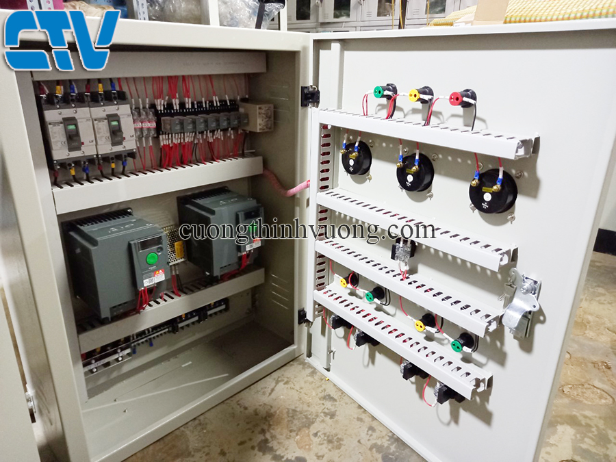 Tủ điện máy bơm tăng áp 2 bơm, Tủ điện điều khiển