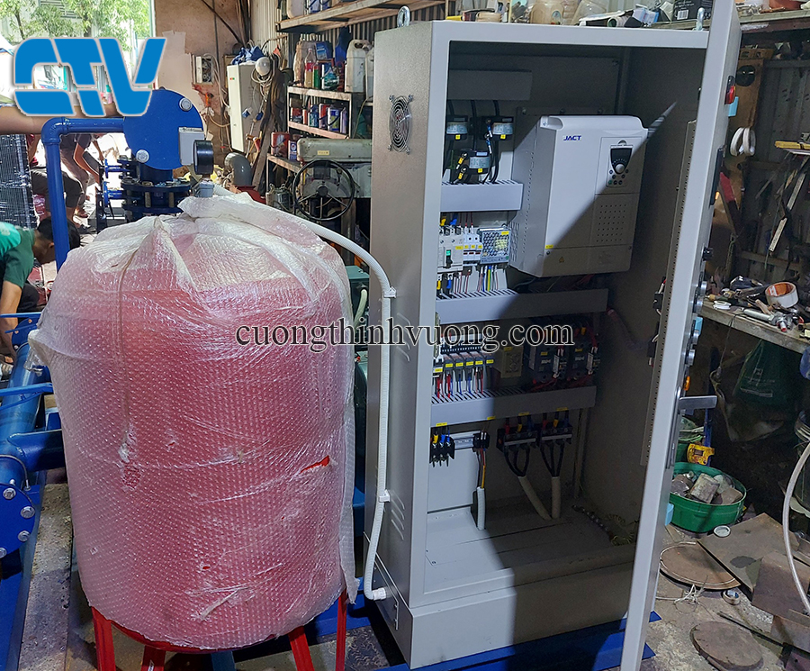 Thiết kế, lắp ráp tủ điện biến tần điều khiển cụm máy bơm tăng áp 37Kw