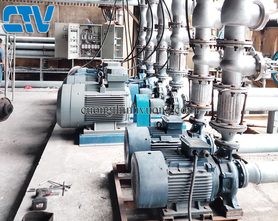 Lắp đặt tủ điện điều khiển động cơ máy bơm 110Kw bằng khởi động từ