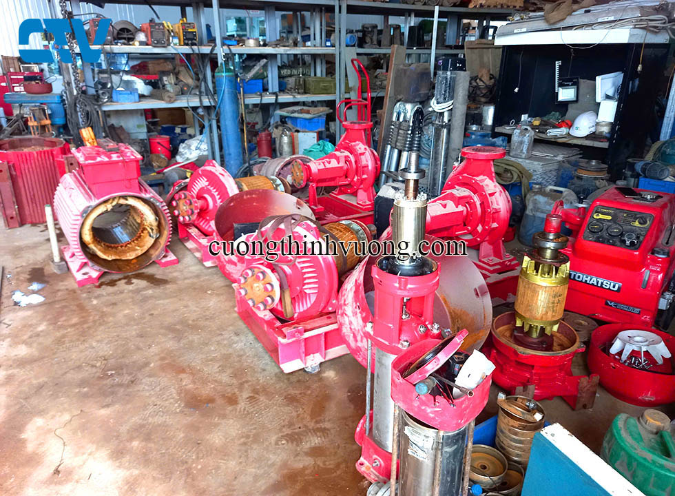 Sửa chữa máy bơm công nghiệp bị cháy uy tín, giá tốt – Cường Thịnh Vương